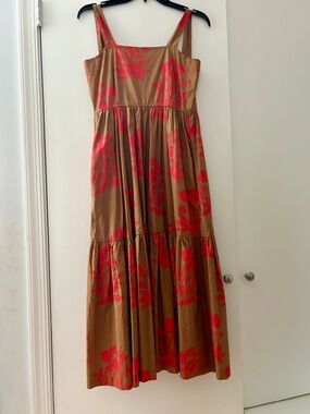Pink Chicken Tiered Brown/Red Sundress - Women